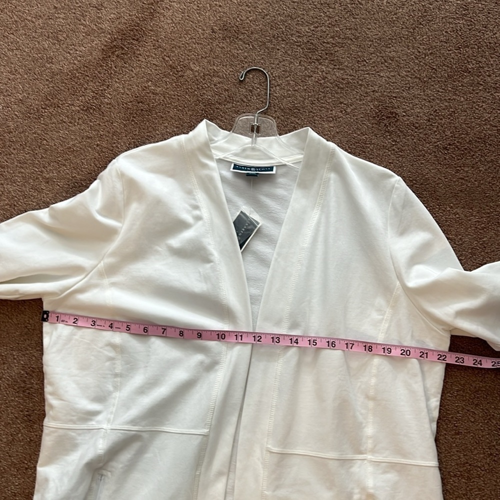 Karen Scott Sport cardigan. Size L. NWT. - Picture 9 of 10